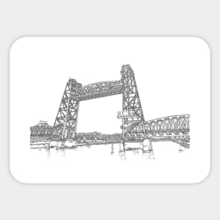 Rotterdam bridge Sticker